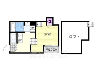 スカイフラット姫島【1階】の間取り