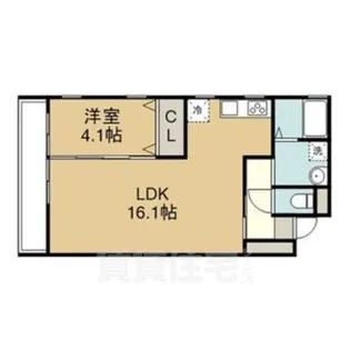 オプティマル勝川【1階】の間取り