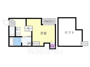 スカイフラット姫島【1階】の間取り