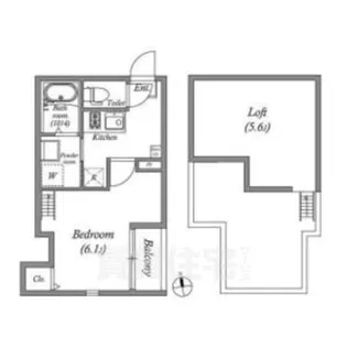 スカイフラット姫島【2階】の間取り