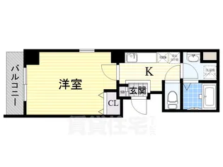 ラフォンテ松屋町【10階】の間取り