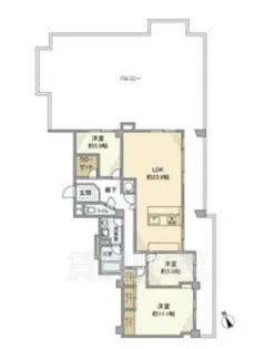 三旺マンション南明【5階】の間取り