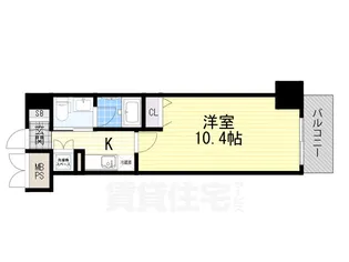 大阪府堺市堺区北花田口町2丁【マンション】の間取り