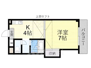 ジュネス西中島【4階】の間取り