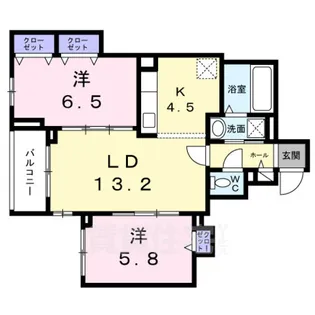 クローバー フレア【3階】の間取り