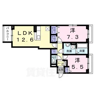 クローバー フレア【2階】の間取り