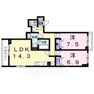 クローバー フレア【2階】の間取り