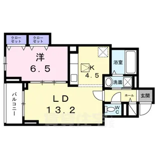クローバー フレア【1階】の間取り