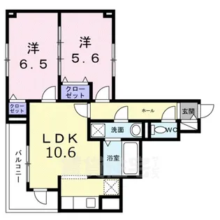 クローバー ノワール【3階】の間取り