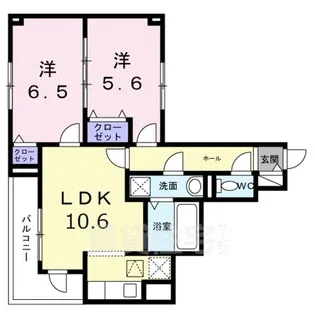 クローバー ノワール【1階】の間取り