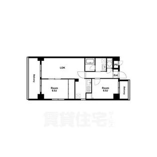 Uresidence二条城【4階】の間取り