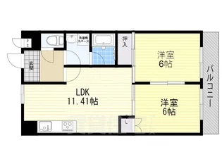 グレースコート尼崎【2階】の間取り