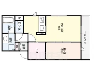 Courge(クラージュ)【2階】の間取り
