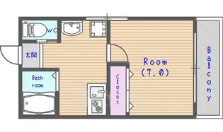 桂東ビル【302号室】の間取り