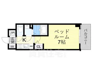 エスリード大阪クレストコート【4階】の間取り