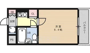 デトムワン衣笠【4階】の間取り