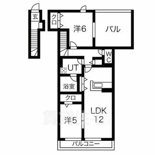 グランシャリオ京都南【2階】の間取り