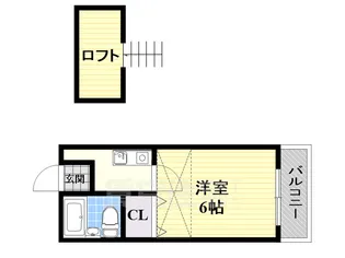 シャルル武庫川【2階】の間取り
