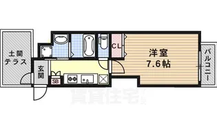 ウィング新北野【3階】の間取り