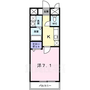 アーバン御陵【1階】の間取り