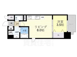 サンメゾン16【8階】の間取り