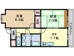 ジュン・パルティール【3階】の間取り