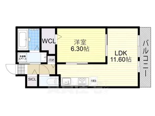 レスパスカルム【3階】の間取り