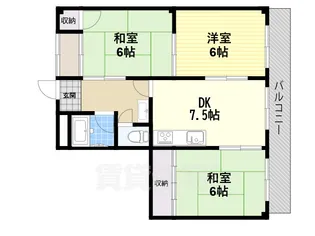 シティロイヤル高田市駅【1階】の間取り