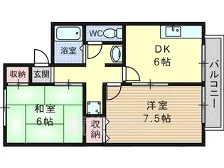 ボーシャトゥ高木【1階】の間取り