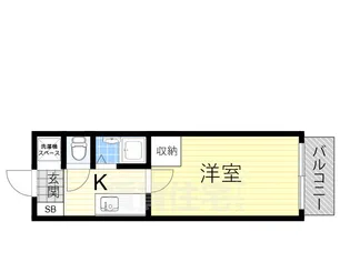 大阪府大阪市住吉区遠里小野3丁目【マンション】の間取り