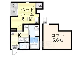 スカイフラット姫島【2階】の間取り