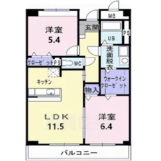 ビエント ナイン【3階】の間取り