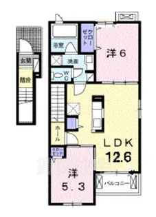 エレガンテ【2階】の間取り