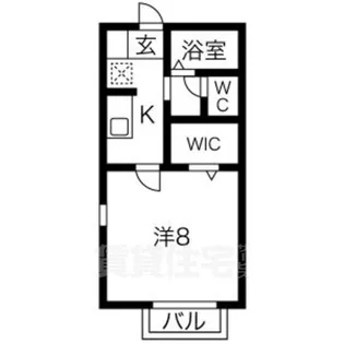 京都府京都市西京区桂千代原町【アパート】の間取り