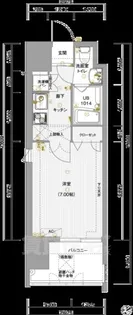 サヴォイザティファナ【9階】の間取り