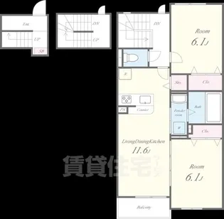 メゾン・デ・クール【3階】の間取り