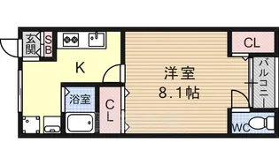 藤井寺大発マンション【3階】の間取り