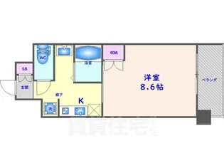 LUXENE UMEKOJI−KYOTONISHI(ラグゼナ梅小路京都西)【6階】の間取り