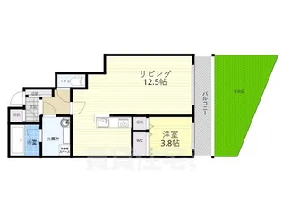 Pittoresuque春日丘【102号室】の間取り