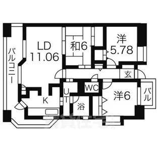 山田ビル鳴海【2階】の間取り