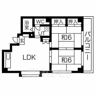 第3北浦ハイツ 【2階】の間取り