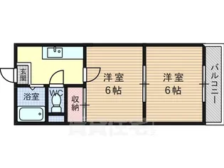京都府京都市南区久世上久世町【マンション】の間取り