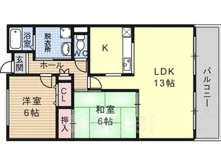 メゾン・ドゥ・ボヌール【1階】の間取り