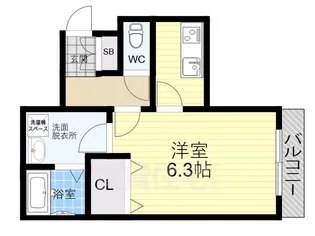 プレジール今津駅前【2階】の間取り