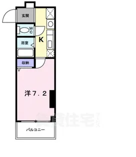 シティコート丸太町【5階】の間取り