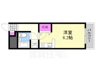 大阪府大阪市西淀川区野里1丁目【マンション】の間取り