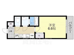 大阪府堺市堺区出島海岸通1丁【マンション】の間取り