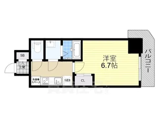 大阪府堺市堺区出島海岸通1丁【マンション】の間取り