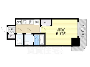 大阪府堺市堺区出島海岸通1丁【マンション】の間取り
