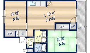 ハイツM3【2階】の間取り